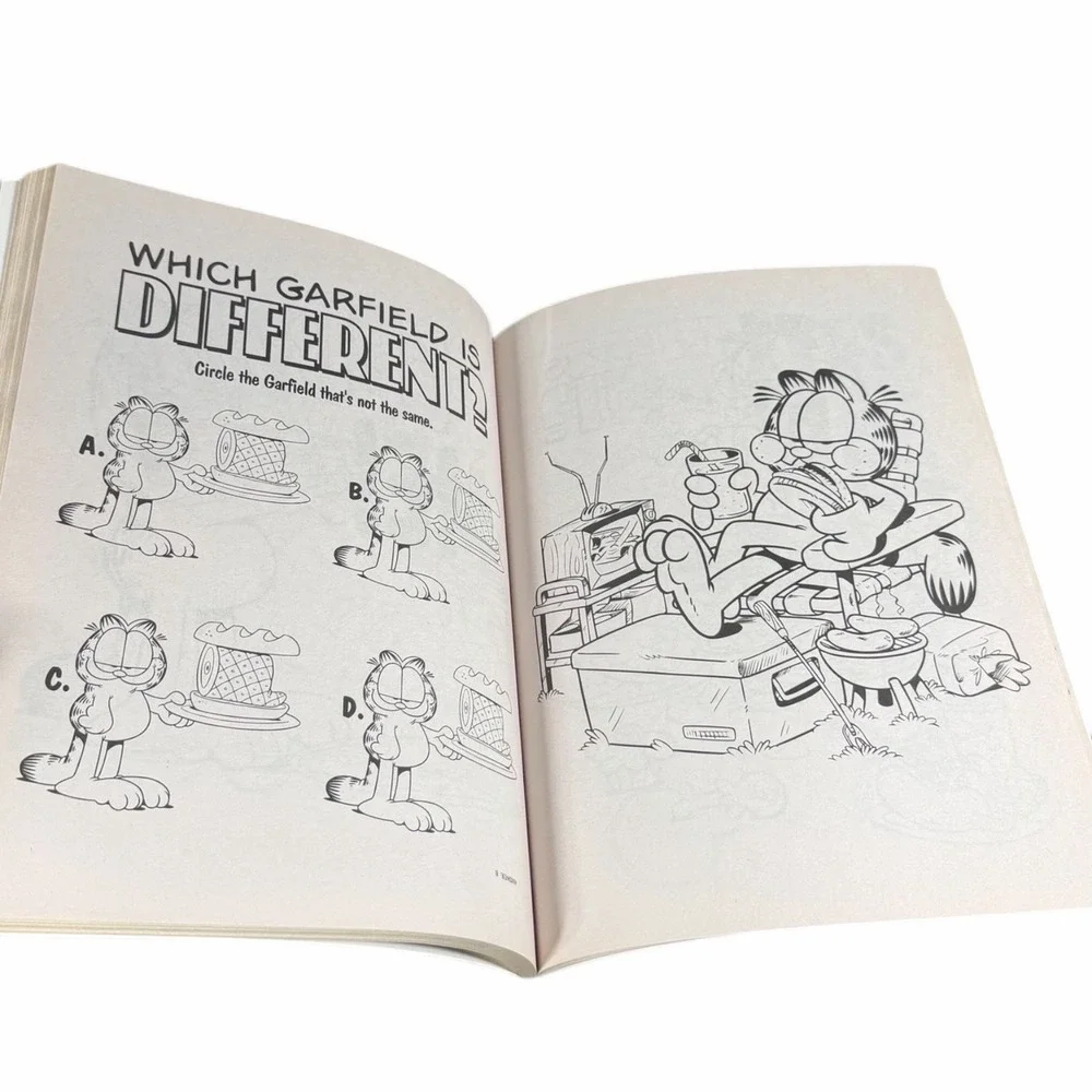 Garfield UNUSED Jumbo Coloring & Activity Book Vintage Odie